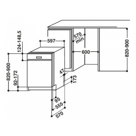 Посудомоечная машина BAUKNECHT gsik 8254 a2p