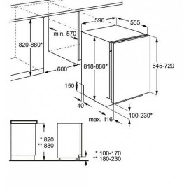 Встраиваемая посудомоечная машина ZANUSSI zdt92100fa