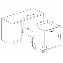 Посудомоечная машина SMEG STL323BQLH
