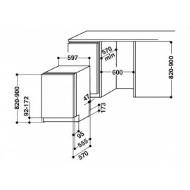 Встраиваемая посудомоечная машина WHIRLPOOL adg 9673 a++ fd