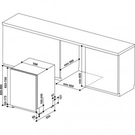 Посудомоечная машина HOTPOINT-ARISTON DIC 3B+16 A