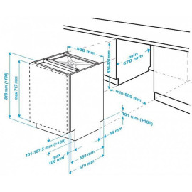 Встраиваемая посудомоечная машина BEKO DIN 26220