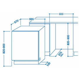 Посудомоечная машина INDESIT dif 14 b1 eu
