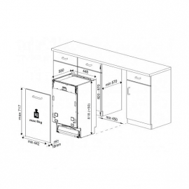 Встраиваемая посудомоечная машина Beko DIS 25010