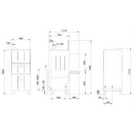 Котломоечная машина SMEG UW5757D