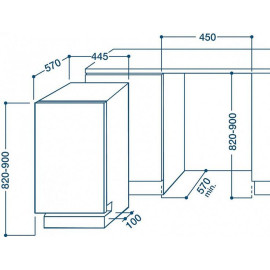 Встраиваемая посудомоечная машина INDESIT DISR 16M19A