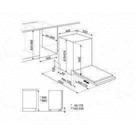 Посудомоечная машина SMEG ST4533IN
