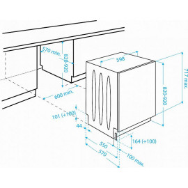Встраиваемая посудомоечная машина BEKO din 5840