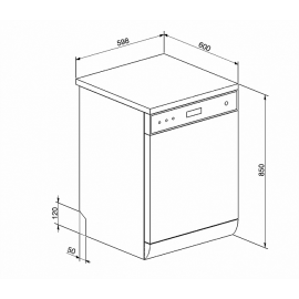 Посудомоечная машина SMEG LP364XS