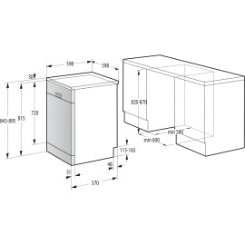 Посудомоечная машина GORENJE GS620C10W