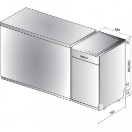 Посудомоечная машина Indesit DSCFE 1B10 S RU