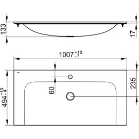 Раковина KEUCO Plan 32970311001