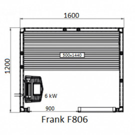 Финская сауна FRANK F806 ЛИПА