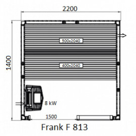 Финская сауна FRANK F813 КЕДР