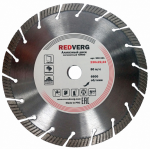 Круг алмазный RedVerg сегментный, TURBO по бетону, камню и кирпичу 125х22,23 мм(900211)