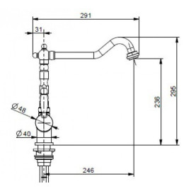 Смеситель FRANKE 115.0370.682 FRANKE Old England Clear Water с фильтрацией, х