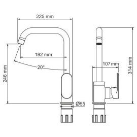 Смеситель WasserKraft Elbe A7407