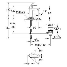 Смеситель GROHE BauEdge 23328000