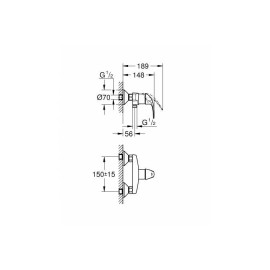 Смеситель GROHE BauCurve 23631000 хром