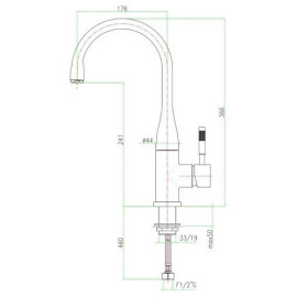 Смеситель FIORE Xenon 44CR5455