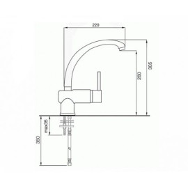 Смеситель Italmix INDUSTRIALE 0632 GREY (серый 03)