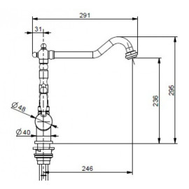 Смеситель FRANKE 115.0370.685 FRANKE Old England Clear Water с фильтрацией, з