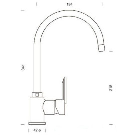 Смеситель SCHOCK 710231 simi cristalite хром/альпина