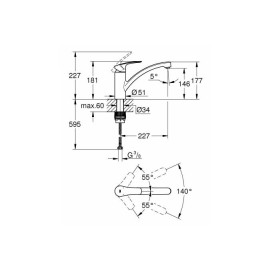 Смеситель GROHE Eurosmart 33281DC3