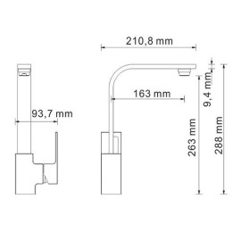 Смеситель WasserKraft Alme 1507 хром