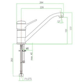 Смеситель FIORE Сlass 24CO4110 хром