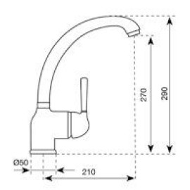 Смеситель KUPPERSBERG gus kg2511 white alabas.
