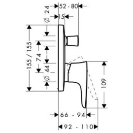 Смеситель HANSGROHE PuraVida 15445400