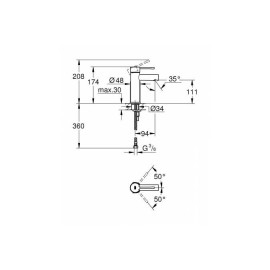 Смеситель GROHE Essence 34294001
