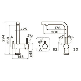 Комплект OMOIKIRI Nagano-P SA + Pure drop Lite (4055.8028P)