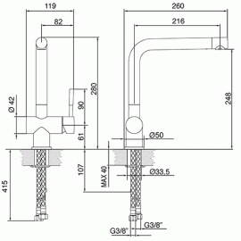 Смеситель SMEG mf22-cr