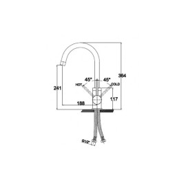 Смеситель KAISER Merkur 26544 Silver