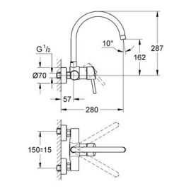 Смеситель для мойки GROHE Concetto 32667001