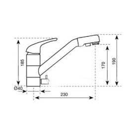 Смеситель KUPPERSBERG eco kg2665 black metal.