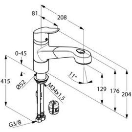 Смеситель KLUDI Objekta 325810575