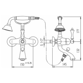 Смеситель CEZARES MARGOT-VDM-02-M
