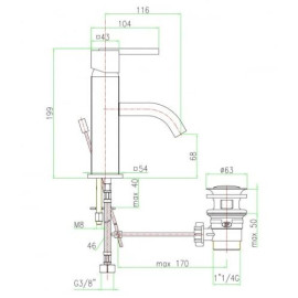 Смеситель FIORE XS 71CR7730