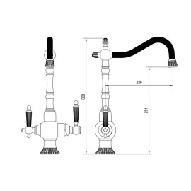 Смеситель ZORG ZR 351 YF BR