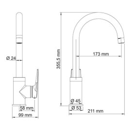 Смеситель WasserKraft Lopau 3207