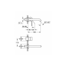 Смеситель GROHE Essence 19408001