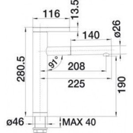 Смеситель BLANCO linee-s (517592)
