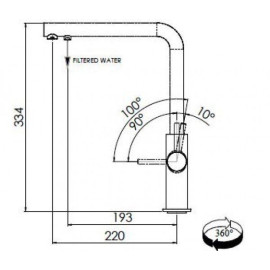 Смеситель FRANKE 115.0370.710 FRANKE Neptune Clear Water с фильтрацией, ванил