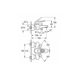 Смеситель GROHE Eurostyle 33591LS3 белый