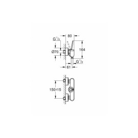 Смеситель GROHE Eurodisc joy 23430000
