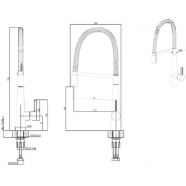 Смеситель ELLECI P 01 Cromato