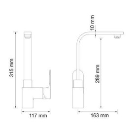 Смеситель WasserKraft Dinkel 5807 хром